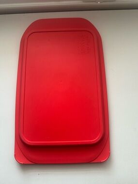 Pyrex Red Plastic Lid Replacement 9x13 3qt 2.8L - C-233-PC Made in USA